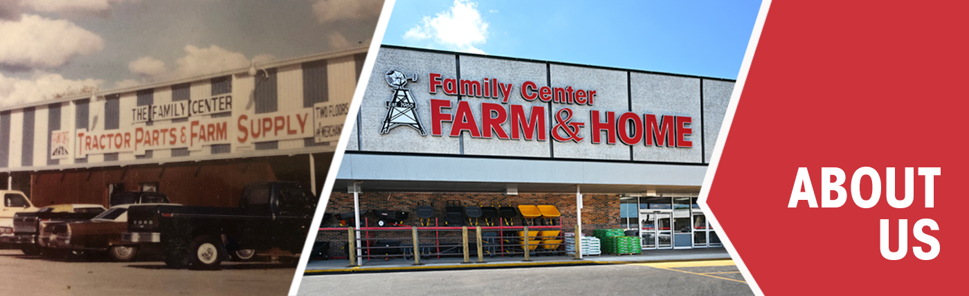 old and new Family Center Farm & Home store